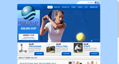 Desktop Screenshot of deervalleyracquetclub.com