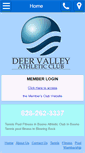 Mobile Screenshot of deervalleyracquetclub.com